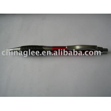 red metal ball pen